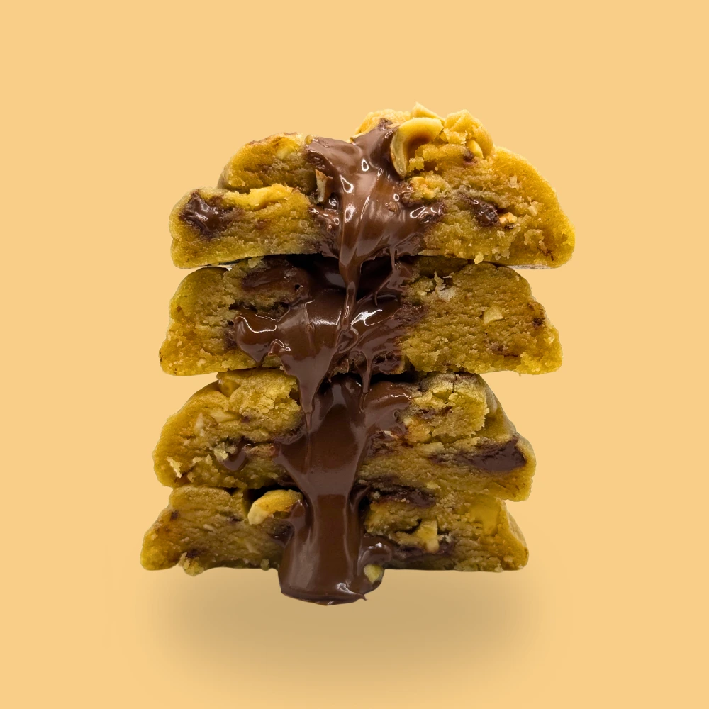 Cookie Nutella avec noisettes et chocolat au lait – Un cookie fondant et croquant